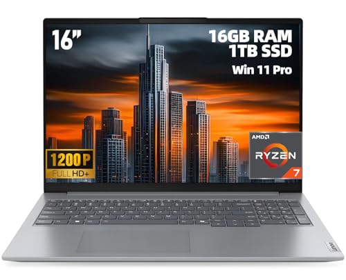 Lenovo ThinkBook 16 G7 ARP Business and Student Laptop, 16